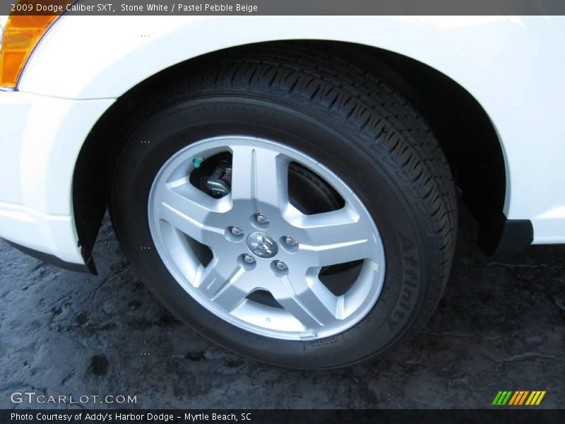Stone White / Pastel Pebble Beige 2009 Dodge Caliber SXT