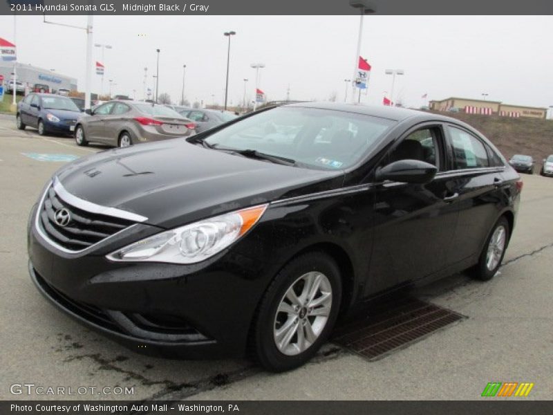 Midnight Black / Gray 2011 Hyundai Sonata GLS