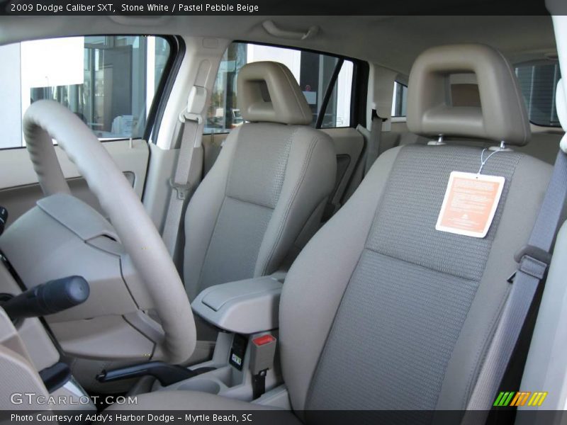 Stone White / Pastel Pebble Beige 2009 Dodge Caliber SXT