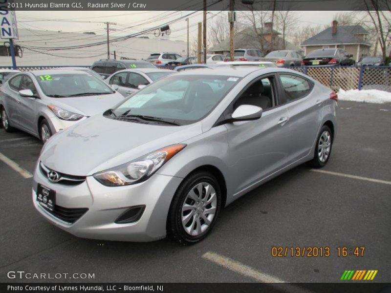 Radiant Silver / Gray 2011 Hyundai Elantra GLS