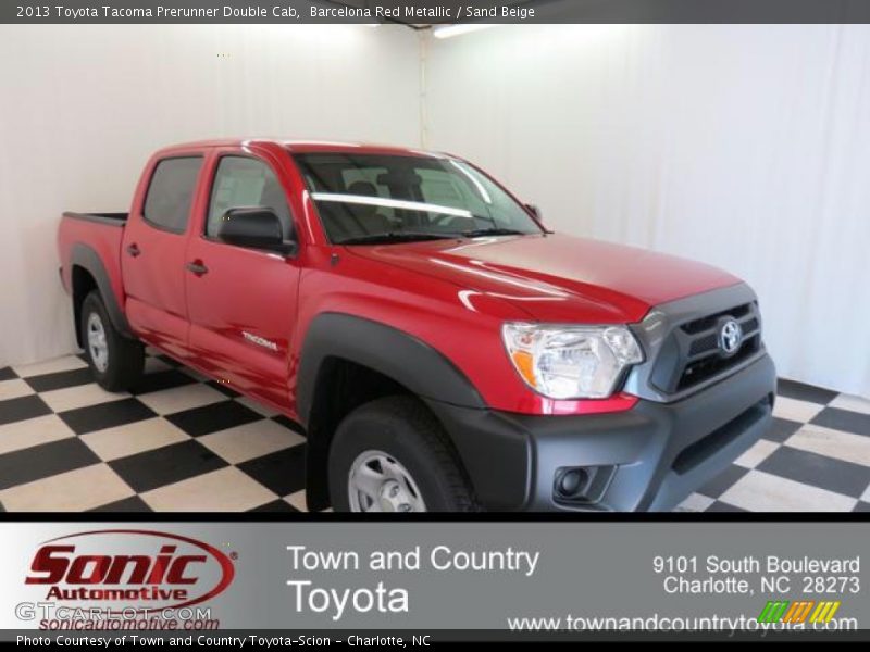 Barcelona Red Metallic / Sand Beige 2013 Toyota Tacoma Prerunner Double Cab