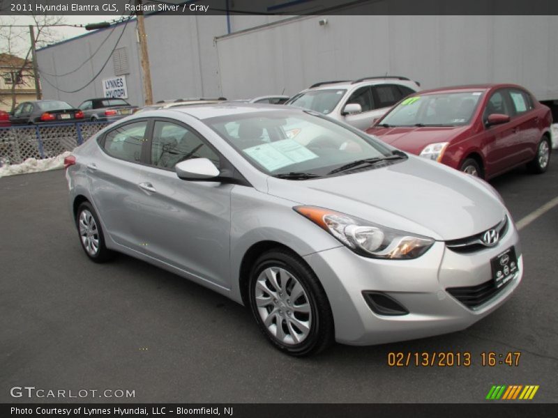 Radiant Silver / Gray 2011 Hyundai Elantra GLS