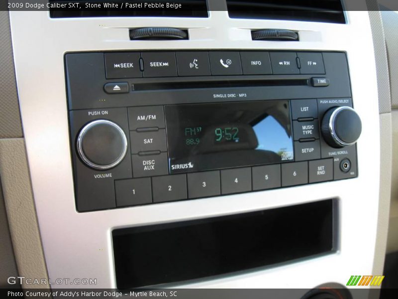 Stone White / Pastel Pebble Beige 2009 Dodge Caliber SXT