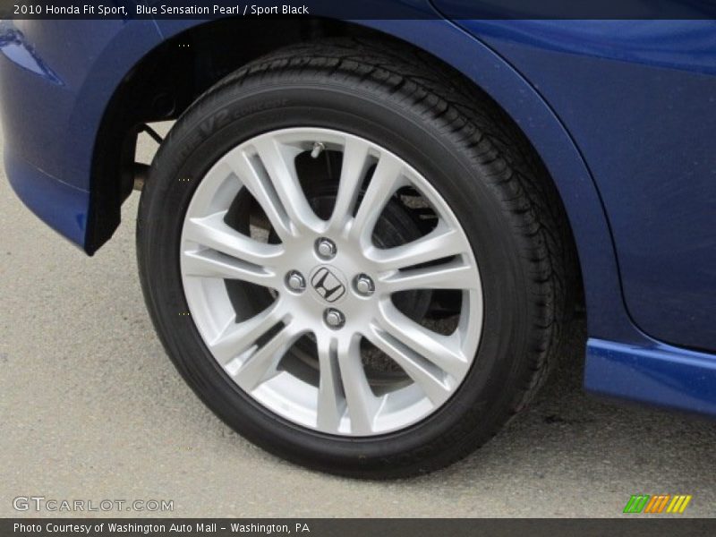 Blue Sensation Pearl / Sport Black 2010 Honda Fit Sport