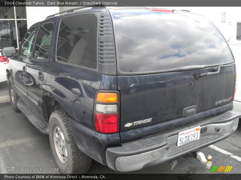 Dark Blue Metallic / Gray/Dark Charcoal 2004 Chevrolet Tahoe