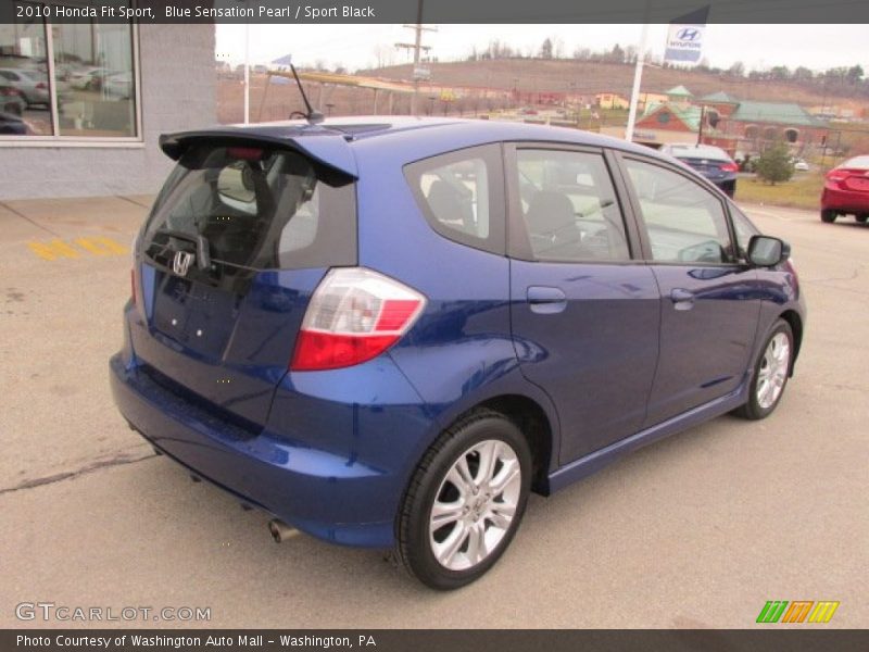 Blue Sensation Pearl / Sport Black 2010 Honda Fit Sport