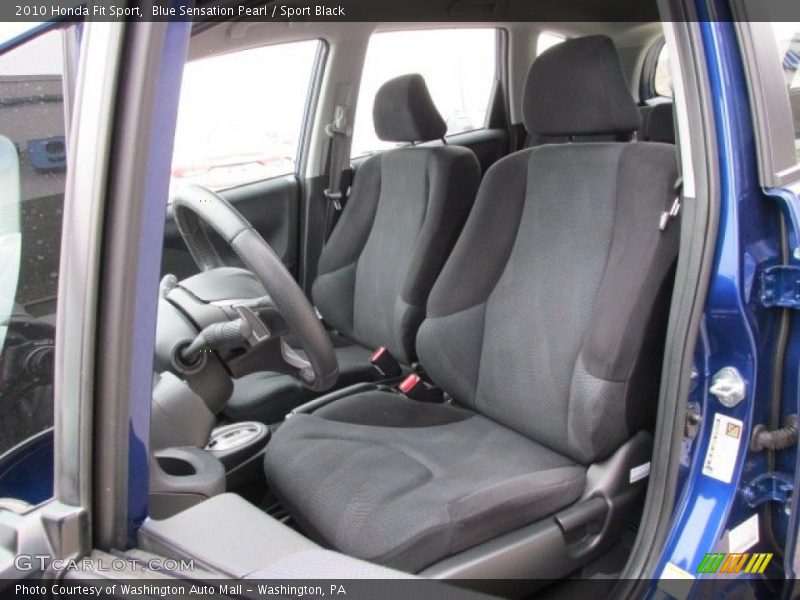 Blue Sensation Pearl / Sport Black 2010 Honda Fit Sport