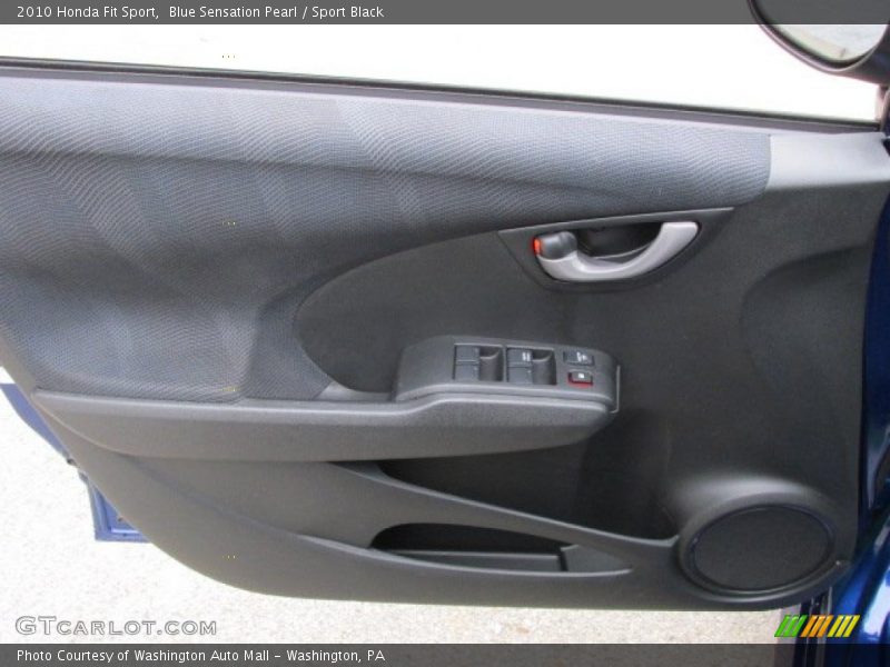 Blue Sensation Pearl / Sport Black 2010 Honda Fit Sport