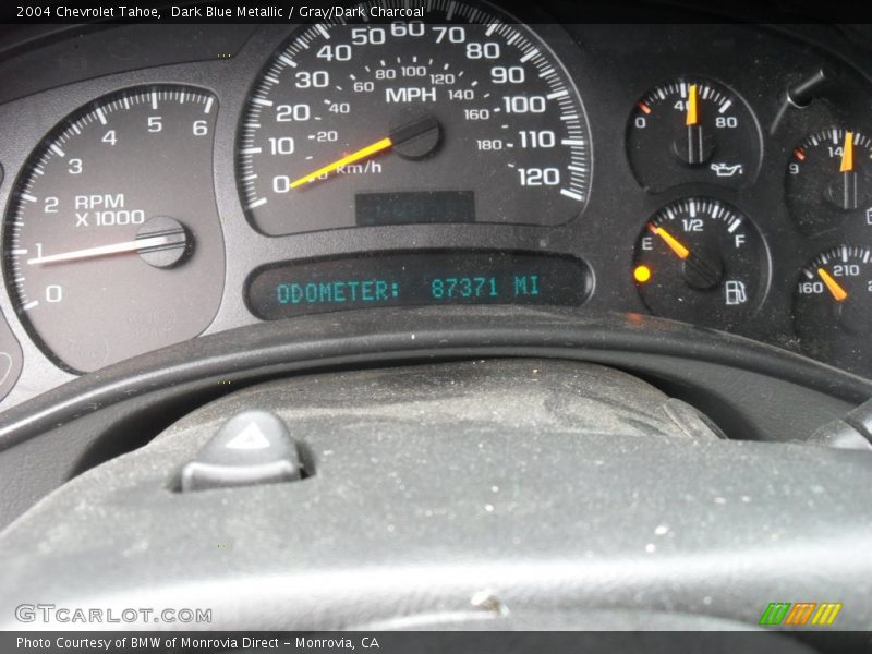 Dark Blue Metallic / Gray/Dark Charcoal 2004 Chevrolet Tahoe