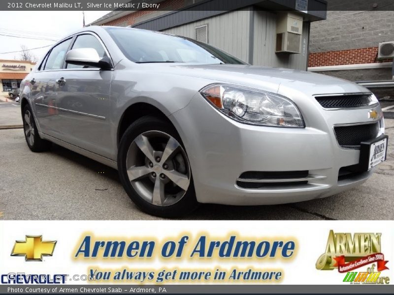 Silver Ice Metallic / Ebony 2012 Chevrolet Malibu LT