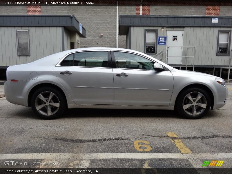 Silver Ice Metallic / Ebony 2012 Chevrolet Malibu LT