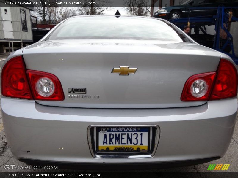Silver Ice Metallic / Ebony 2012 Chevrolet Malibu LT