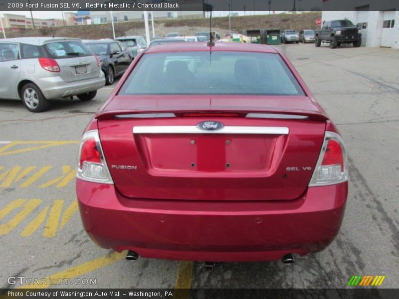 Redfire Metallic / Charcoal Black 2009 Ford Fusion SEL V6