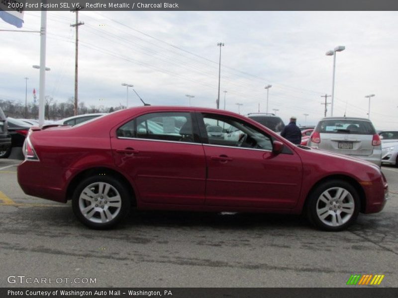 Redfire Metallic / Charcoal Black 2009 Ford Fusion SEL V6