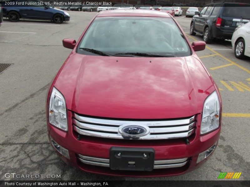 Redfire Metallic / Charcoal Black 2009 Ford Fusion SEL V6