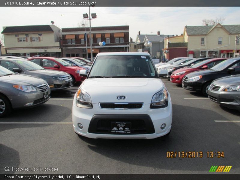 Clear White / Black Soul Logo Cloth 2010 Kia Soul +