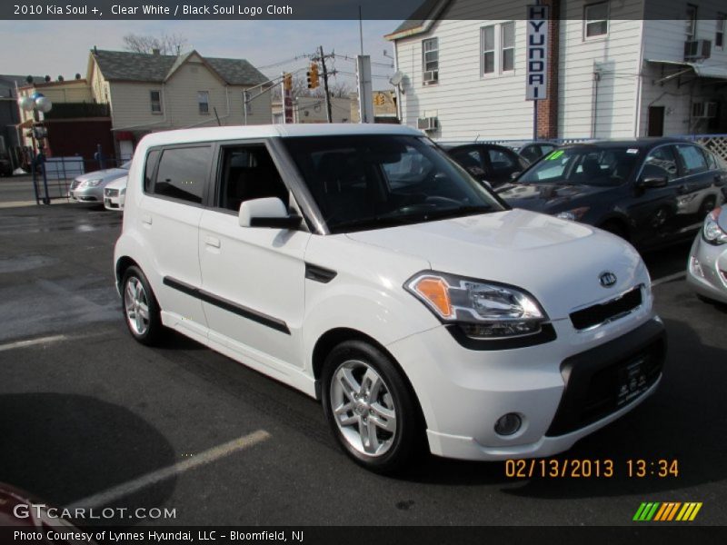 Clear White / Black Soul Logo Cloth 2010 Kia Soul +