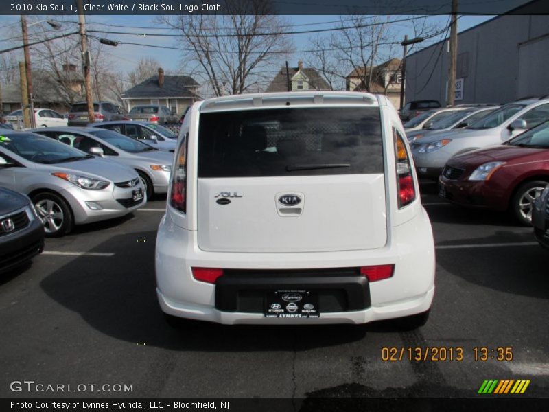 Clear White / Black Soul Logo Cloth 2010 Kia Soul +