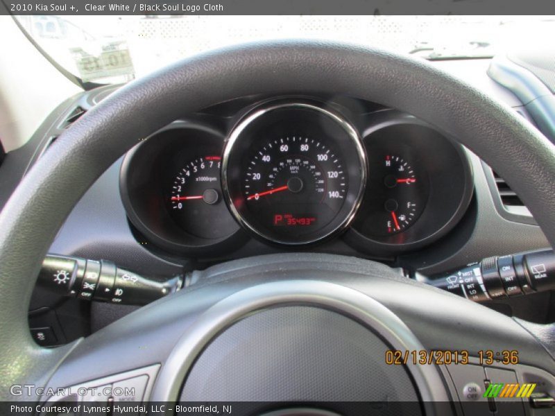 Clear White / Black Soul Logo Cloth 2010 Kia Soul +