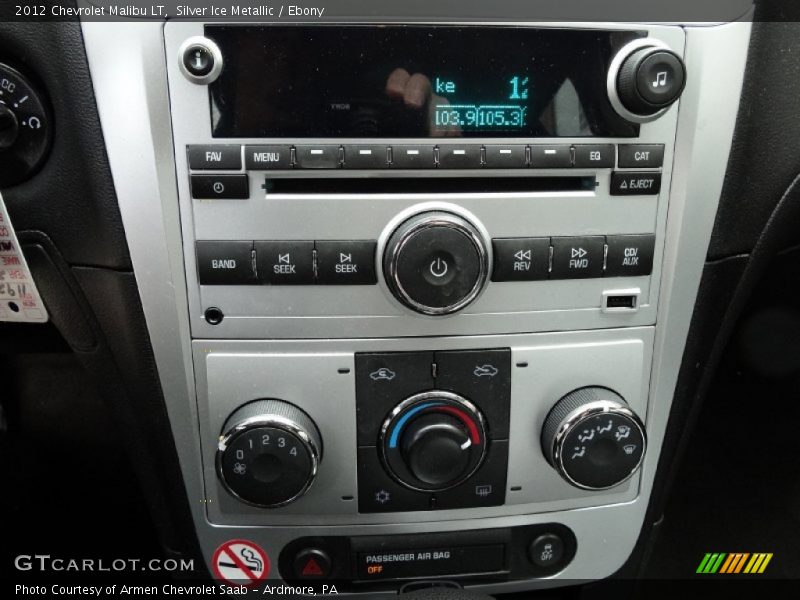 Silver Ice Metallic / Ebony 2012 Chevrolet Malibu LT