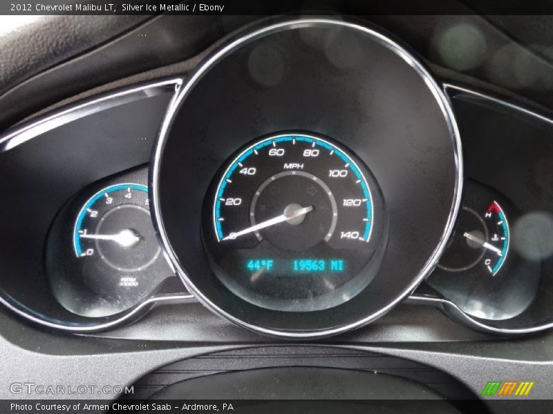 Silver Ice Metallic / Ebony 2012 Chevrolet Malibu LT