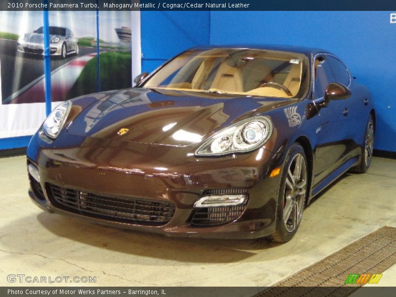 Mahogany Metallic / Cognac/Cedar Natural Leather 2010 Porsche Panamera Turbo