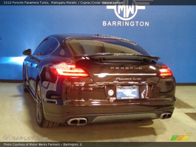 Mahogany Metallic / Cognac/Cedar Natural Leather 2010 Porsche Panamera Turbo