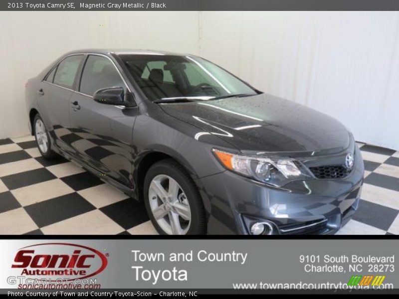 Magnetic Gray Metallic / Black 2013 Toyota Camry SE