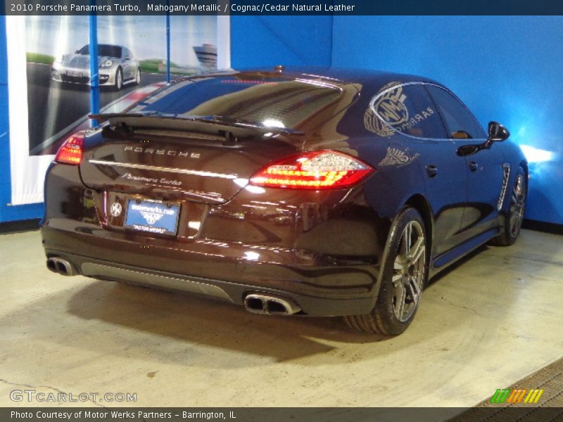 Mahogany Metallic / Cognac/Cedar Natural Leather 2010 Porsche Panamera Turbo
