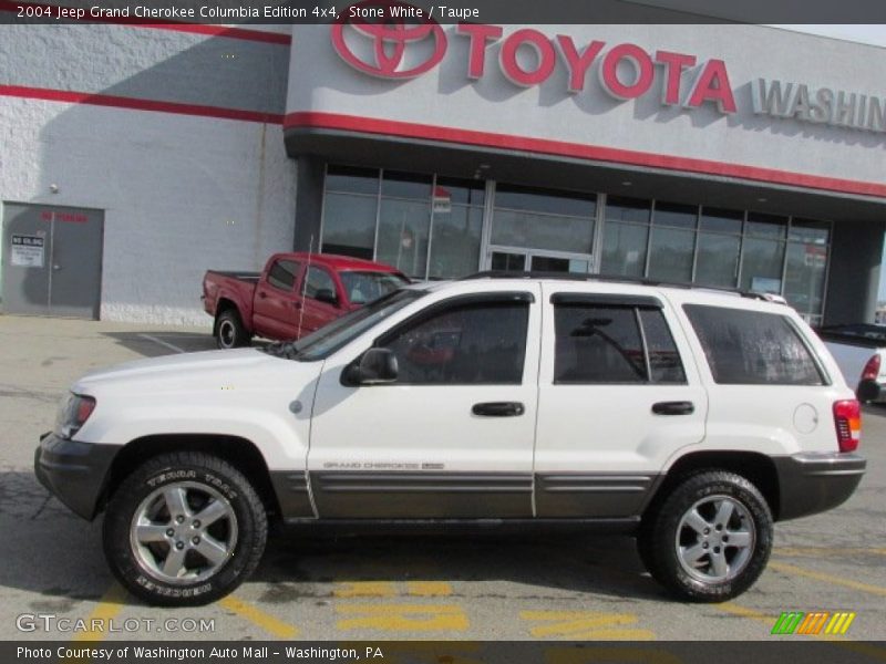 Stone White / Taupe 2004 Jeep Grand Cherokee Columbia Edition 4x4