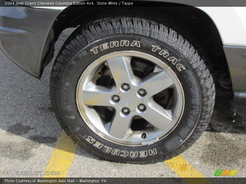 Stone White / Taupe 2004 Jeep Grand Cherokee Columbia Edition 4x4