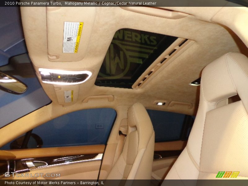 Mahogany Metallic / Cognac/Cedar Natural Leather 2010 Porsche Panamera Turbo