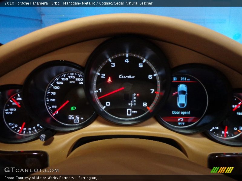 Mahogany Metallic / Cognac/Cedar Natural Leather 2010 Porsche Panamera Turbo