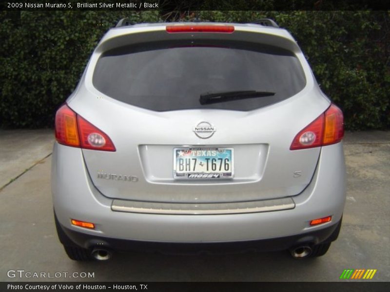 Brilliant Silver Metallic / Black 2009 Nissan Murano S