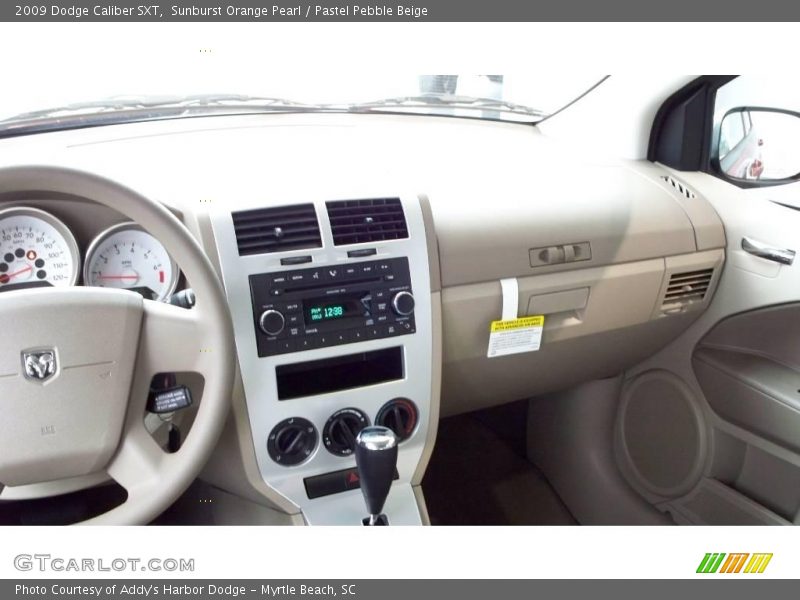 Sunburst Orange Pearl / Pastel Pebble Beige 2009 Dodge Caliber SXT