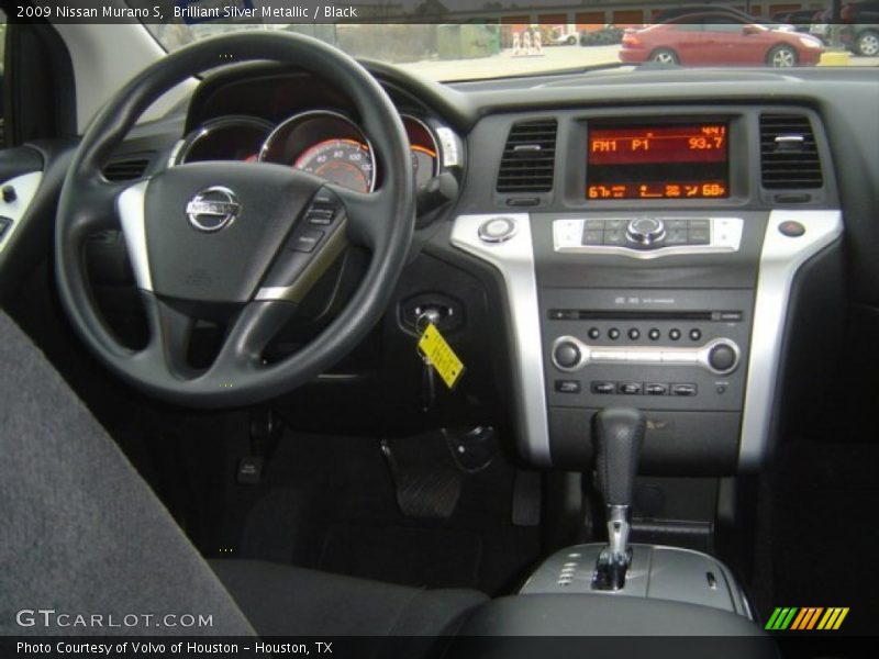 Brilliant Silver Metallic / Black 2009 Nissan Murano S