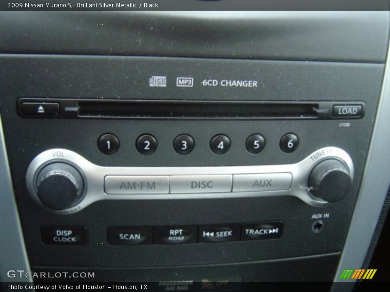 Brilliant Silver Metallic / Black 2009 Nissan Murano S