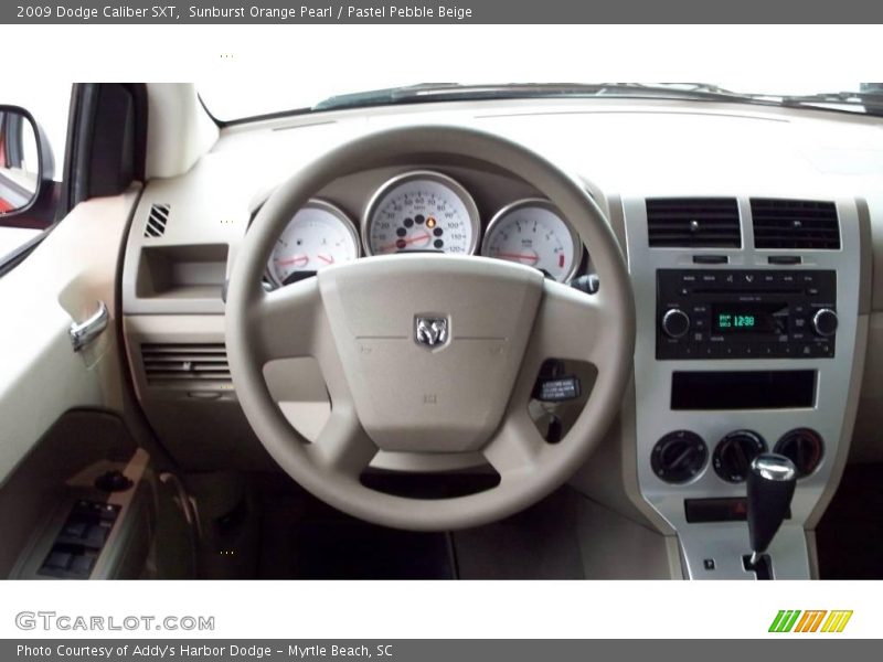 Sunburst Orange Pearl / Pastel Pebble Beige 2009 Dodge Caliber SXT