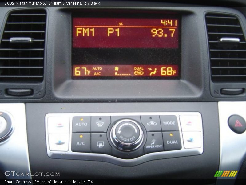 Brilliant Silver Metallic / Black 2009 Nissan Murano S