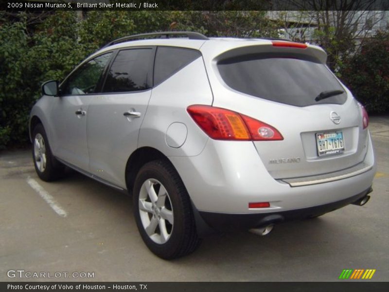 Brilliant Silver Metallic / Black 2009 Nissan Murano S