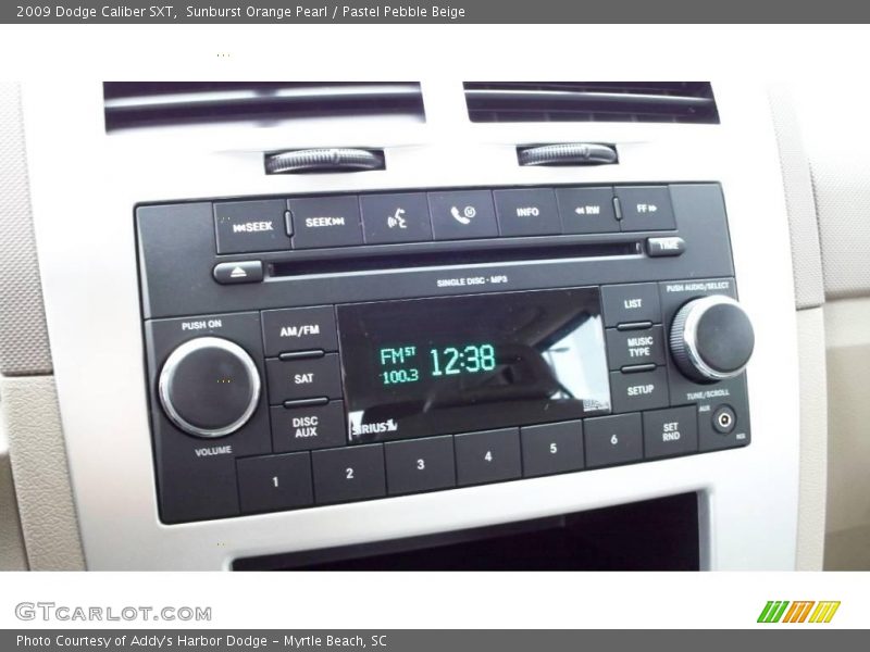 Sunburst Orange Pearl / Pastel Pebble Beige 2009 Dodge Caliber SXT