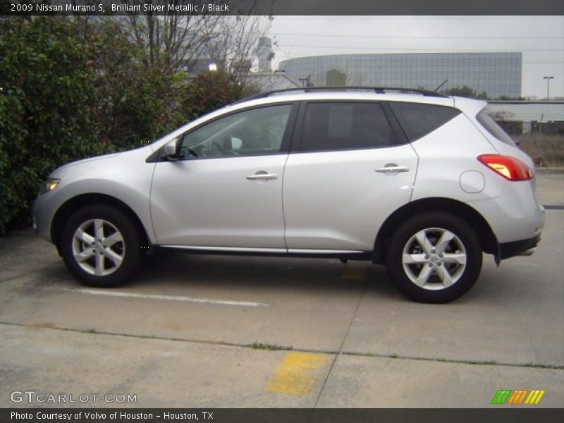 Brilliant Silver Metallic / Black 2009 Nissan Murano S