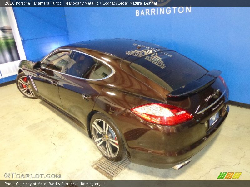 Mahogany Metallic / Cognac/Cedar Natural Leather 2010 Porsche Panamera Turbo