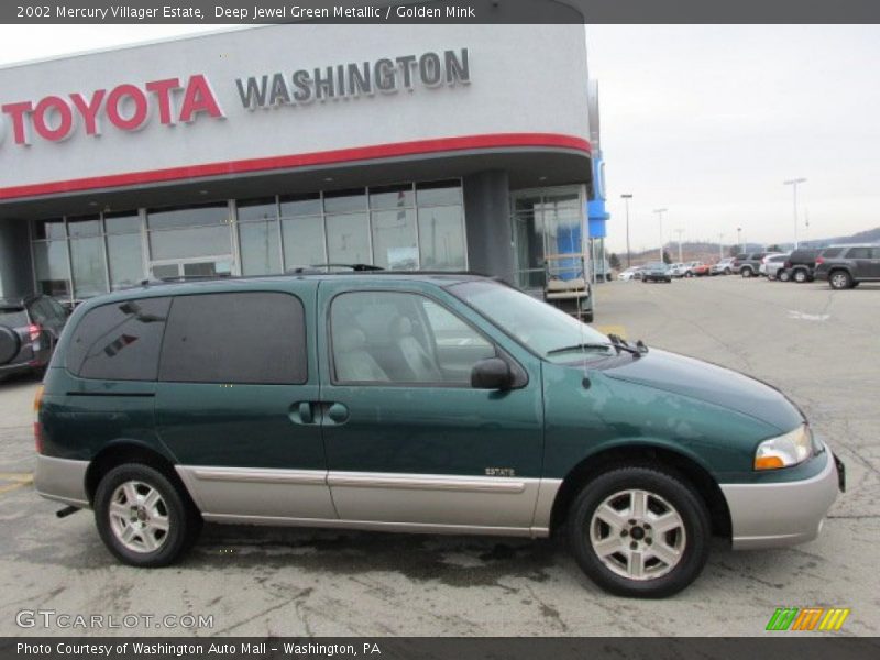 Deep Jewel Green Metallic / Golden Mink 2002 Mercury Villager Estate