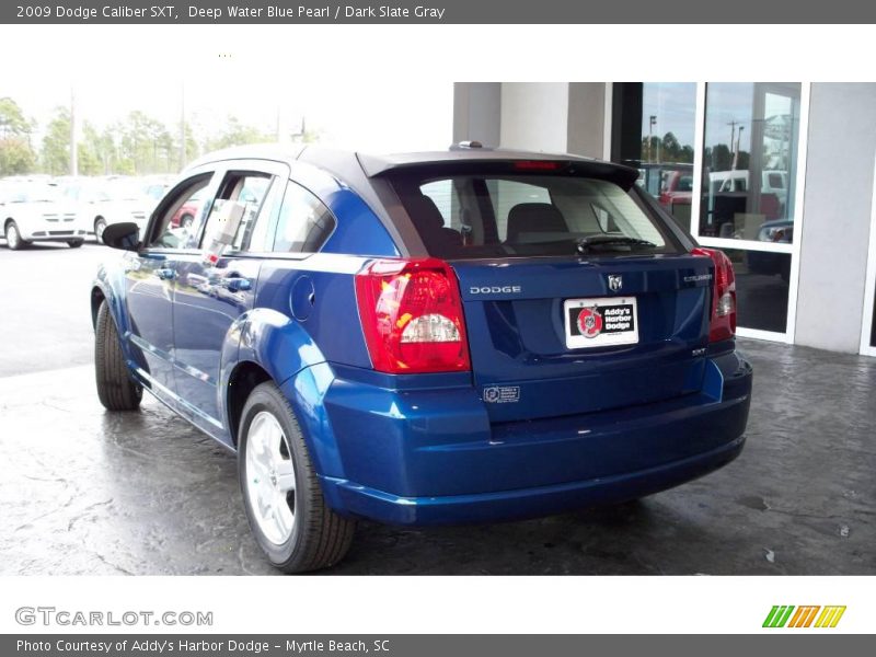 Deep Water Blue Pearl / Dark Slate Gray 2009 Dodge Caliber SXT