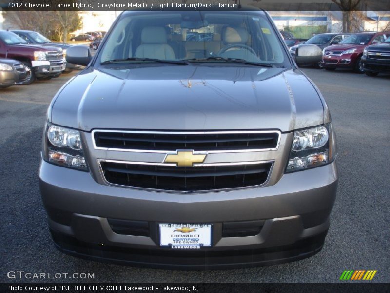 Graystone Metallic / Light Titanium/Dark Titanium 2012 Chevrolet Tahoe Hybrid