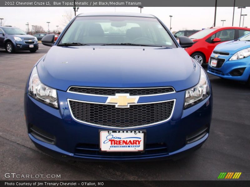 Blue Topaz Metallic / Jet Black/Medium Titanium 2012 Chevrolet Cruze LS