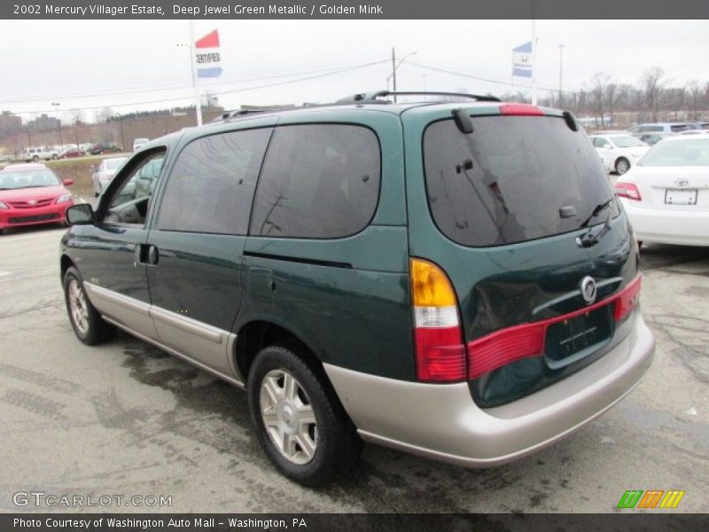 Deep Jewel Green Metallic / Golden Mink 2002 Mercury Villager Estate