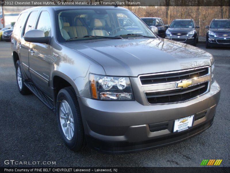 Graystone Metallic / Light Titanium/Dark Titanium 2012 Chevrolet Tahoe Hybrid
