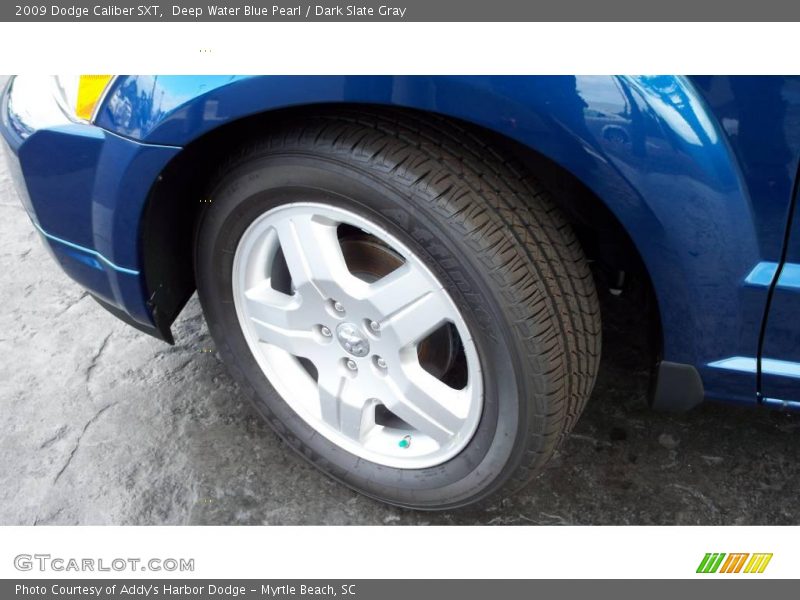 Deep Water Blue Pearl / Dark Slate Gray 2009 Dodge Caliber SXT